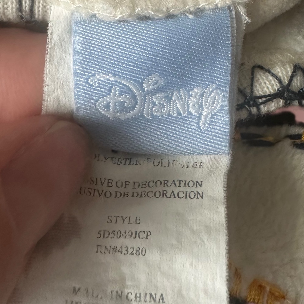 Vintage Disney Baby Cream Tigger Footie Fleece One Piece W/Hood Size 3/6 Months - Picture 7 of 8